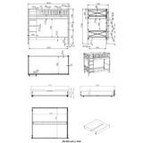 Vipack - Stapelbed Scottie - 90x200 - Wit