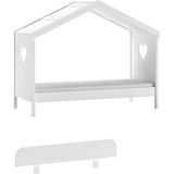 Open bedhuisje Amori 90x200 cm met uitvalbeveiliging - wit