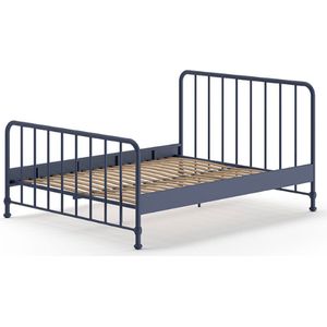 Vipack Bronxx Bed - 160 x 200 cm - Mat Blue Denim