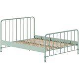 Jugendbett BRONXX mit Liegefläche 160 xx 200 cm, Ausf. Metall Olivegrün matt