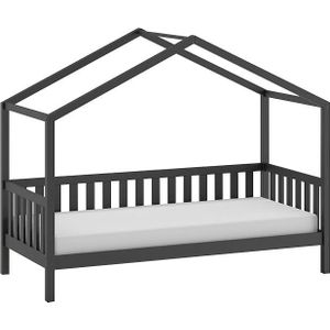 Vipack Sofabed Dallas als huis - 90 x 200 cm - antraciet