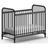 JAXX BRONXX Babybett mit Liegefläche 60 x 120 cm, Ausf. Metall Schwarz matt - versch. Ausführungen