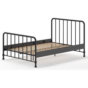 Vipack Bronxx Bed - 140 x 200 cm - Mat Zwart