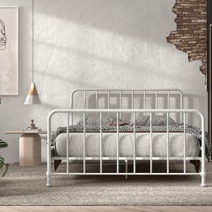 Vipack Bronxx Bed - 160 x 200 cm - Mat Wit