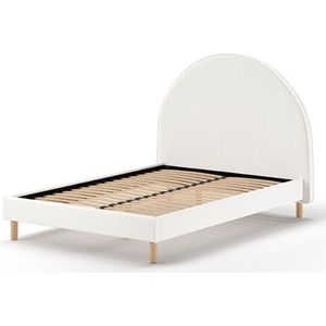 Vipack Moon Bed - 140 x 200 cm - Boucle Wit