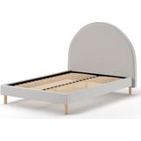 KidsOnly Moon Grijs Bouclé Bed 140 x 200 cm