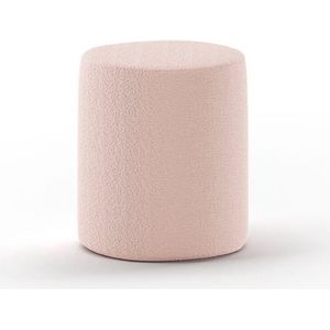 Vipack Polsterhocker »Moon«, (Made in Europe), als Sitzgelegenheit o. Nachttisch, 41 cm ∅, Bouclé Stoff, in 4 Farben