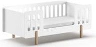 JAXX SMILE Juniorbett LF 70 x 140 cm, inkl. Lattenrost, inkl. Absturzschutz, Ausf. MDF weiß lackiert