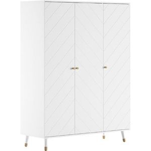 Vipack - Billy - Kledingkast - Wit - MDF - 3 Deurs