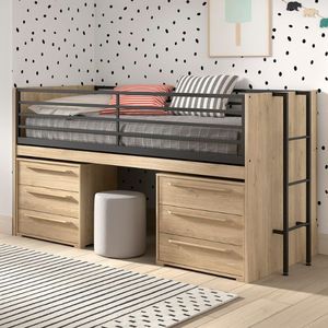 Vipack - Sam - Hoogslaper - Eiken - Met Bureau