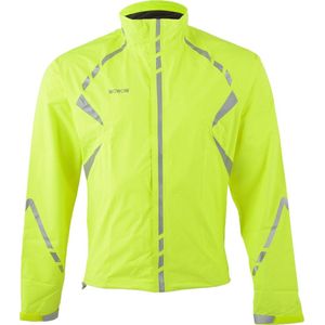 WOWOW Fietsjas Waterdicht 10000mm - Commuter Jacket Small - Unisex - geel/zilver