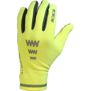 Wowow Dark Gloves 1.0 - Hardloophandschoenen - Unisex - Maat S - FluorGeel