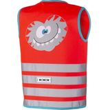 Wowow - Crazy Monster Jacket - Fluohesje - Rood - Reflecterende Banden