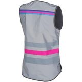 WOWOW Lucy Jacket Dames Full reflective Grijs/roze