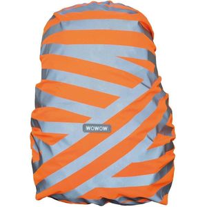 Wowow Bag cover Berlin  Oranje - Waterdichte regencover rugzak - boekentas met reflectie - 25L