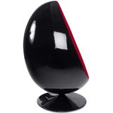 The ""Egg"" Chair (Zwart-Rood)