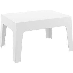 Alterego Lage witte tafel 'MARTO' uit kunststof