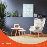 Alterego GABY Ronde Nesttafels - Zwart - 50x50x45cm