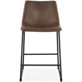 Counter chair Puls kunstleer bruin design kruk