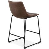 Counter chair Puls kunstleer bruin design kruk