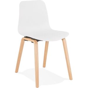 Alterego - PACIFIK - Scandinavische stoel - Wit - 44,5x52,5x81 cm