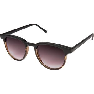 KOMONO Francis Matte Black Tortoise Unisex Rectangular Cellulose Propionate Sunglasses for Men and Women with UV Protection and Scratch-Resistant Lenses
