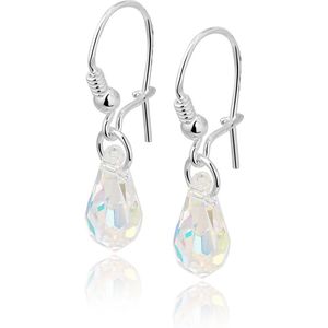 Montebello Oorbellen Matucana - 925 Zilver - Swarovski Druppel - 13x28mm