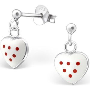 Princess Oorbellen Algazel Long - 925 Zilver E-Coating - Hart - 7x11mm
