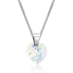 Montebello Ketting Alia - 925 Zilver - Swarovski Hart - ∅10mm - 45cm