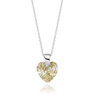 Montebello Ketting Aella KHZ440 - Swarovski Hart - 925 Zilver Gerhod, - Ø10mm - 40cm