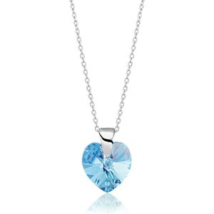 Montebello Ketting Aella KHZ445 - Swarovski® Hart - 925 Zilver Gerhod. - Ø10mm - 40cm