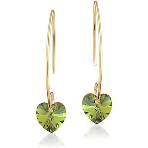 Montebello Oorbellen Liv HG33 - Swarovski® Hart - 925 Zilver Verguld - Ø10mm - 35mm