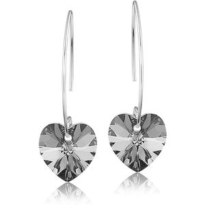 Montebello Oorbellen Pippa HZ111 - Swarovski® Hart - 925 Zilver Gerhod. - Ø14mm - 40mm