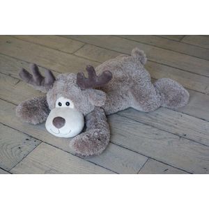Suki Gifts pluche inktvis/octopus knuffeldier - cute eyes - bruin - 15