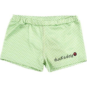 Ducksday - zwembroek - trunk - short -Wave - Groen - Wit - Meisje  - 10 jaar - UV beschermend - Promo