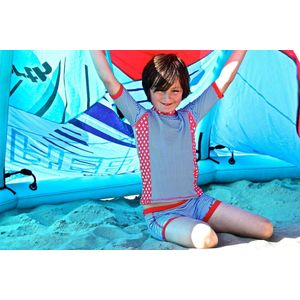 Ducksday UV zwembroek unisex Blue stripe new - 12 jaar