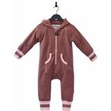 Ducksday - Fleecepak - Onesie voor Kinderen - Donkerroze/Lichtroze