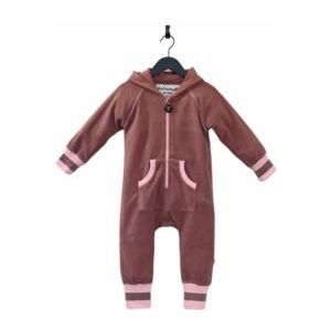 Ducksday - Fleecepak - Onesie voor Kinderen - Donkerroze/Lichtroze