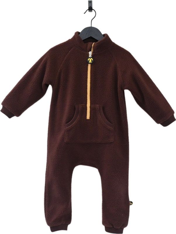 Ducksday - Fleecepak Sherpa - Onesie - Donkerbruin Teddy