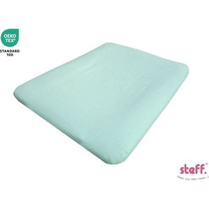 Steff - aankleedkussenhoes - badstof - 50x70 cm - mint groen