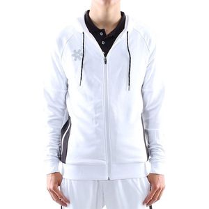 Osaka - Men Training Zip Hoodie - Wit - 100% Polyester