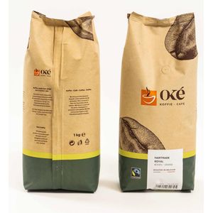Oké koffiebonen, zak van 1 kg, Fairtrade Royal