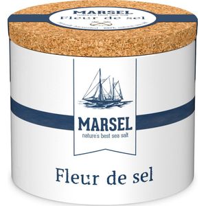 Marsel Fleur de sel keramiek 125 gram - keukenzout - zeezout - culinair zout - eetzout