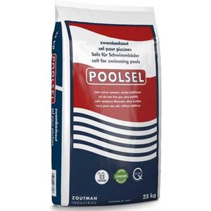 POOLSEL - Zout voor zwembad - 25kg - Zwembadwater - 100% natuurlijk product - EN 16401 type A