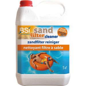 BSI - Sand Filter Cleaner - Zwembad - Spa - Reiniger voor zandfilters en filters uit diatomeeënaarde - Verwijdert vet, kalkafzettingen, haren en ander vuil uit de filter - 5 l