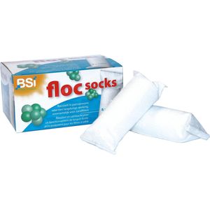 BSI - Floc Socks 8x125 g - Flocculatiekousjes in patroonvorm voor de skimmer van uw zwembad of spa - Langdurige werking - Zwembad - Spa - 1 patroon voor 50 000 l