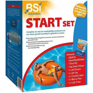 BSI - Start Set - Zwembad - Spa - Uitgebreidde Set die alle producten bevat om een nieuw zwembad in gebruik te nemen