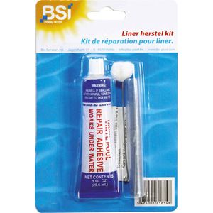 BSI - Reparatiekit liner & plonsbad - Ook voor onder gebruik onder water - Zwembad - Spa - 29,6 ml