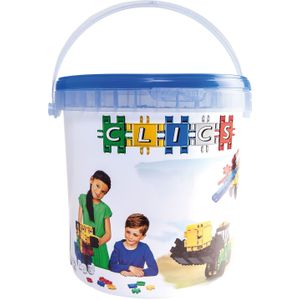 Clics Build & Play 10-in-1 bouwblokken– DUURZAAM SPEELGOED gemaakt van GERECYCLEERDE kunststof- bouwset 10 in 1 - speelgoed 4,5,6,7,8 jaar jongens en meisjes- educatief speelgoed- Montessori speelgoed- constructie speelgoed