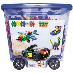 Clics bouwblokken– DUURZAAM SPEELGOED gemaakt van GERECYCLEERDE kunststof- bouwset 25 in 1 -  speelgoed 4,5,6,7,8 jaar jongens en meisjes- educatief speelgoed- Montessori speelgoed- constructie speelgoed